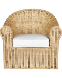 Fotel ogrodowy rattanowy naturalny