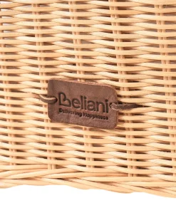 Fotel ogrodowy z otomaną AIGANI Rattan Naturalny
