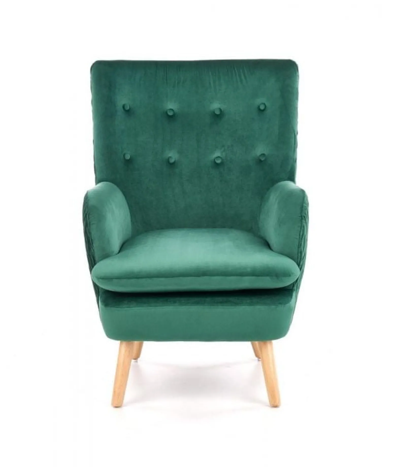 Fotel RAVEL VELVET ciemno zielony