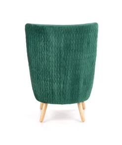Fotel RAVEL VELVET ciemno zielony