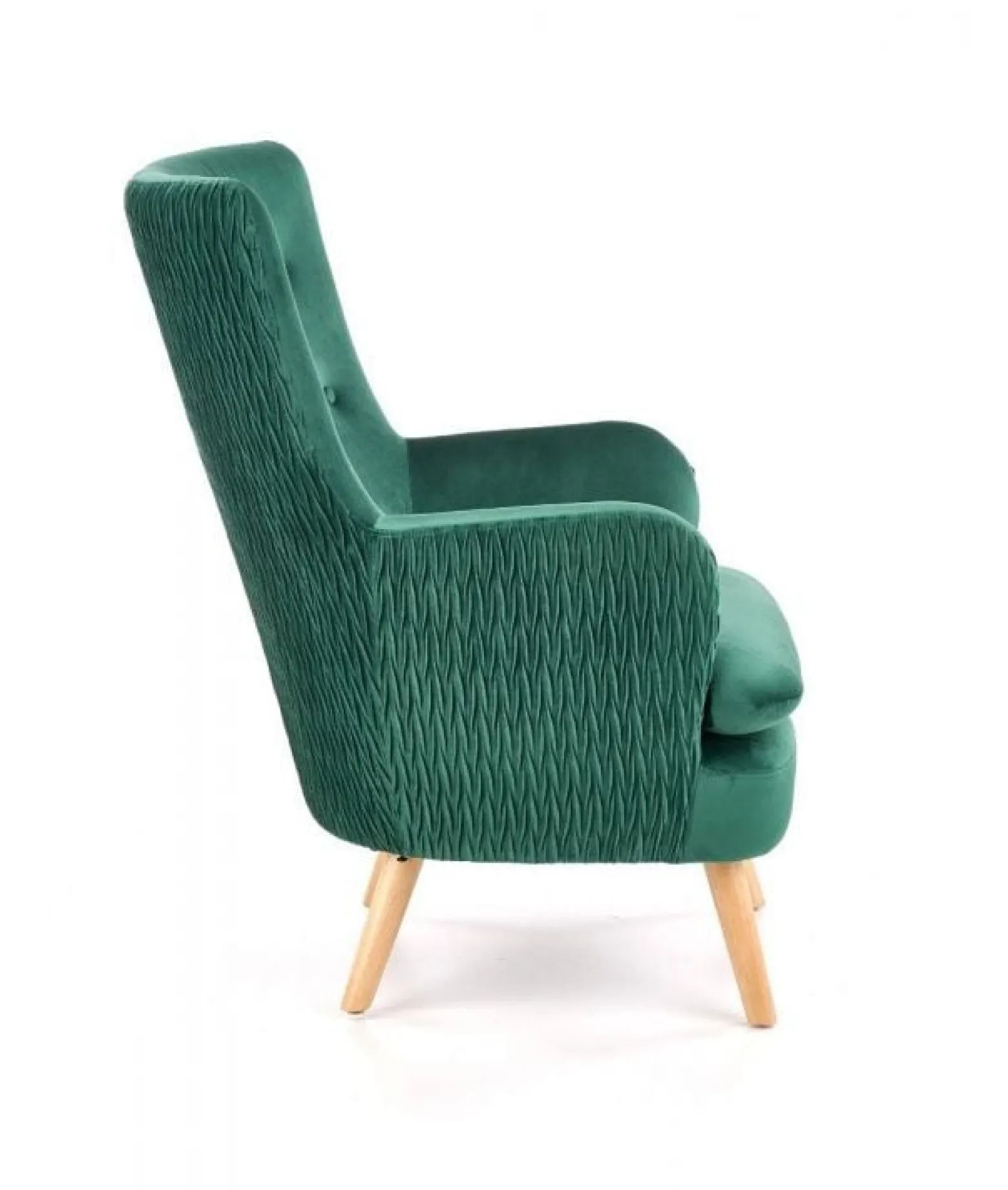 Fotel RAVEL VELVET ciemno zielony