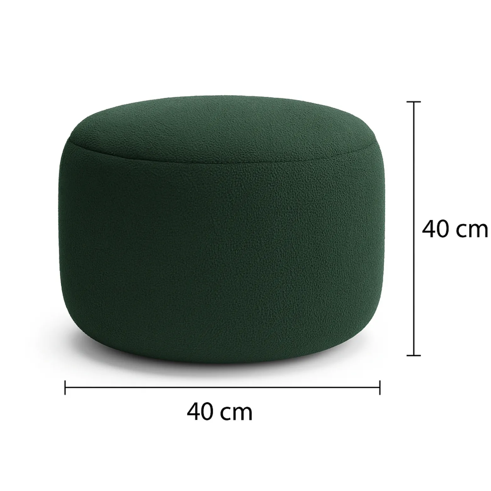 Fotel uszak boucle+ pufa abriamo 09