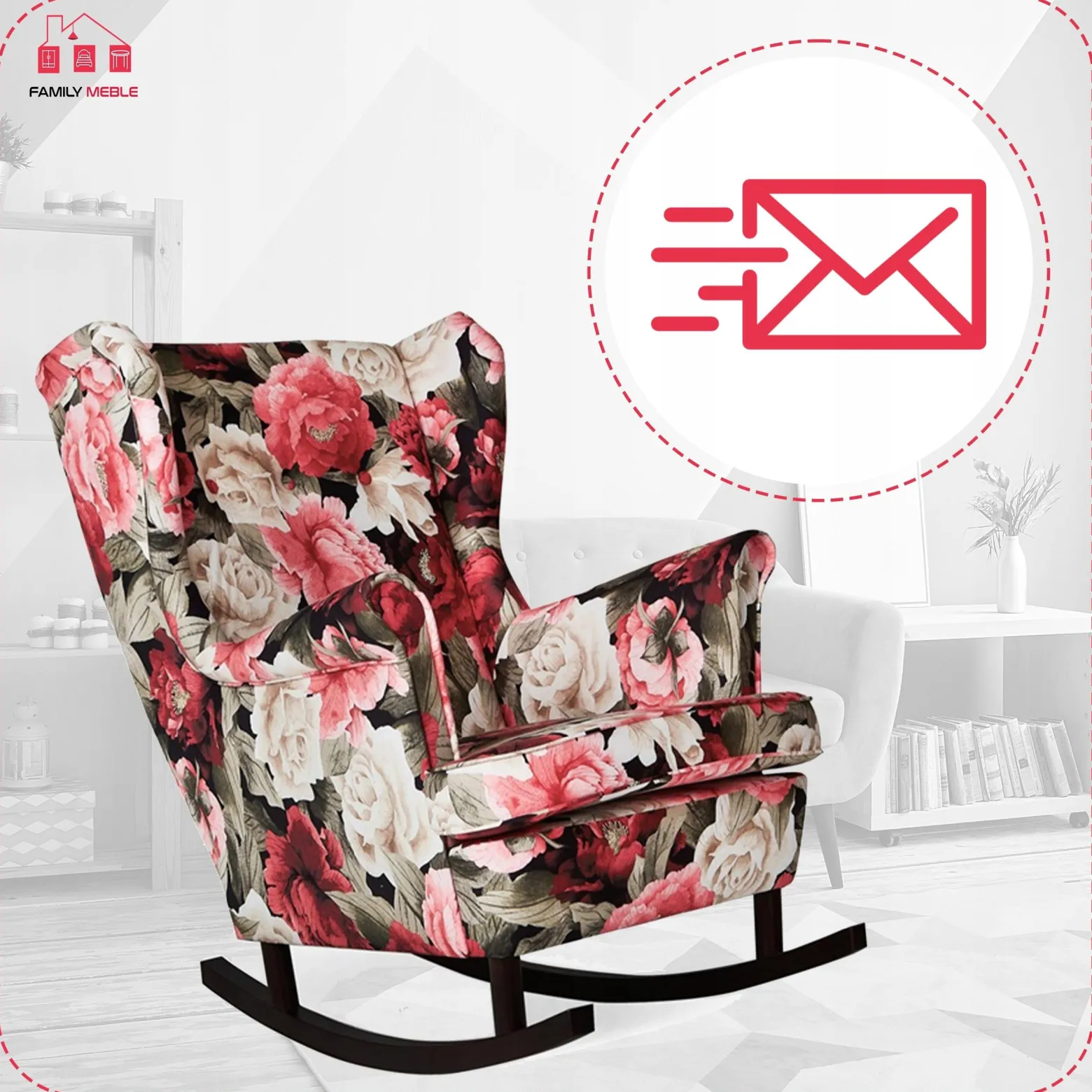 Fotel uszak bujany Ari Print Family Meble