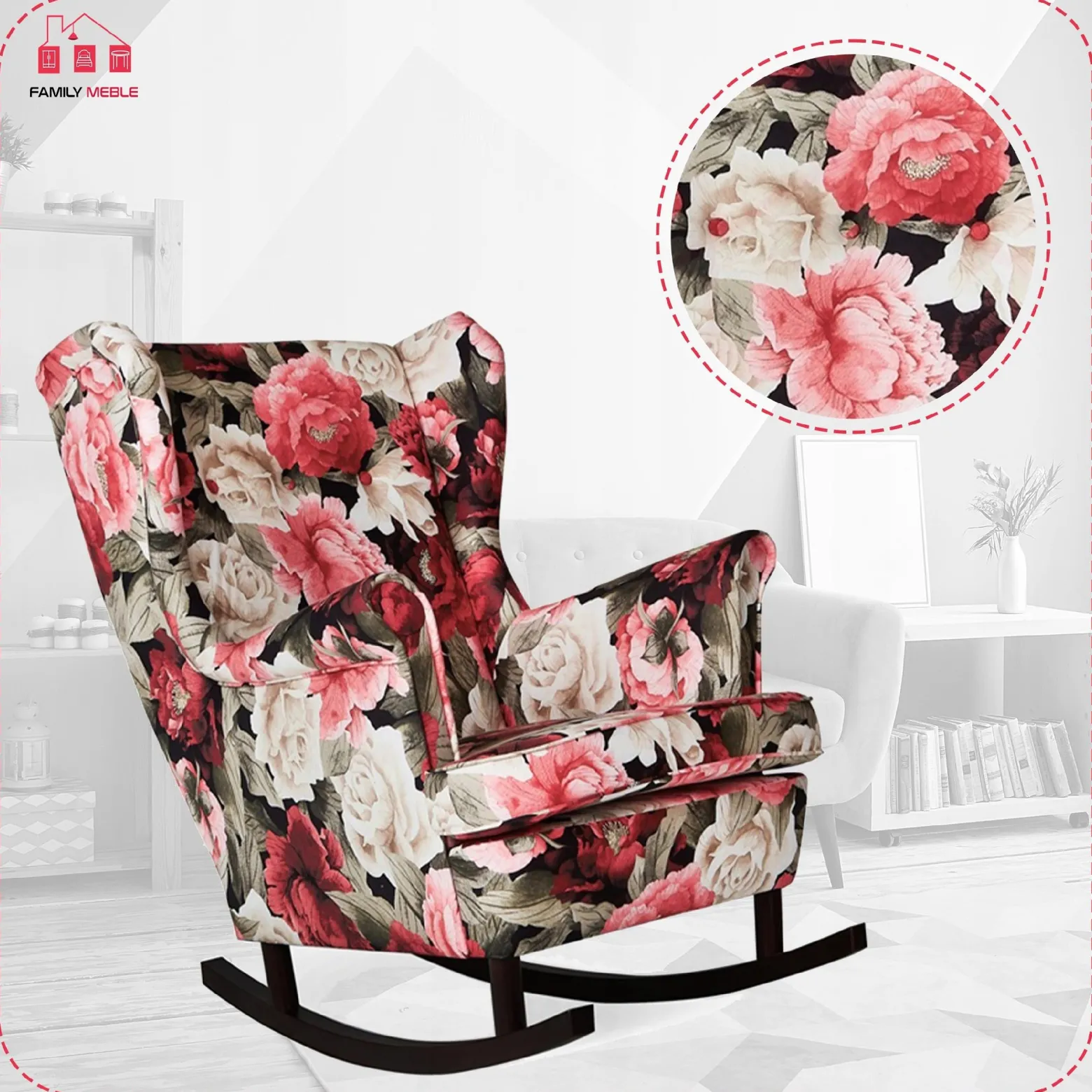 Fotel uszak bujany Ari Print Family Meble