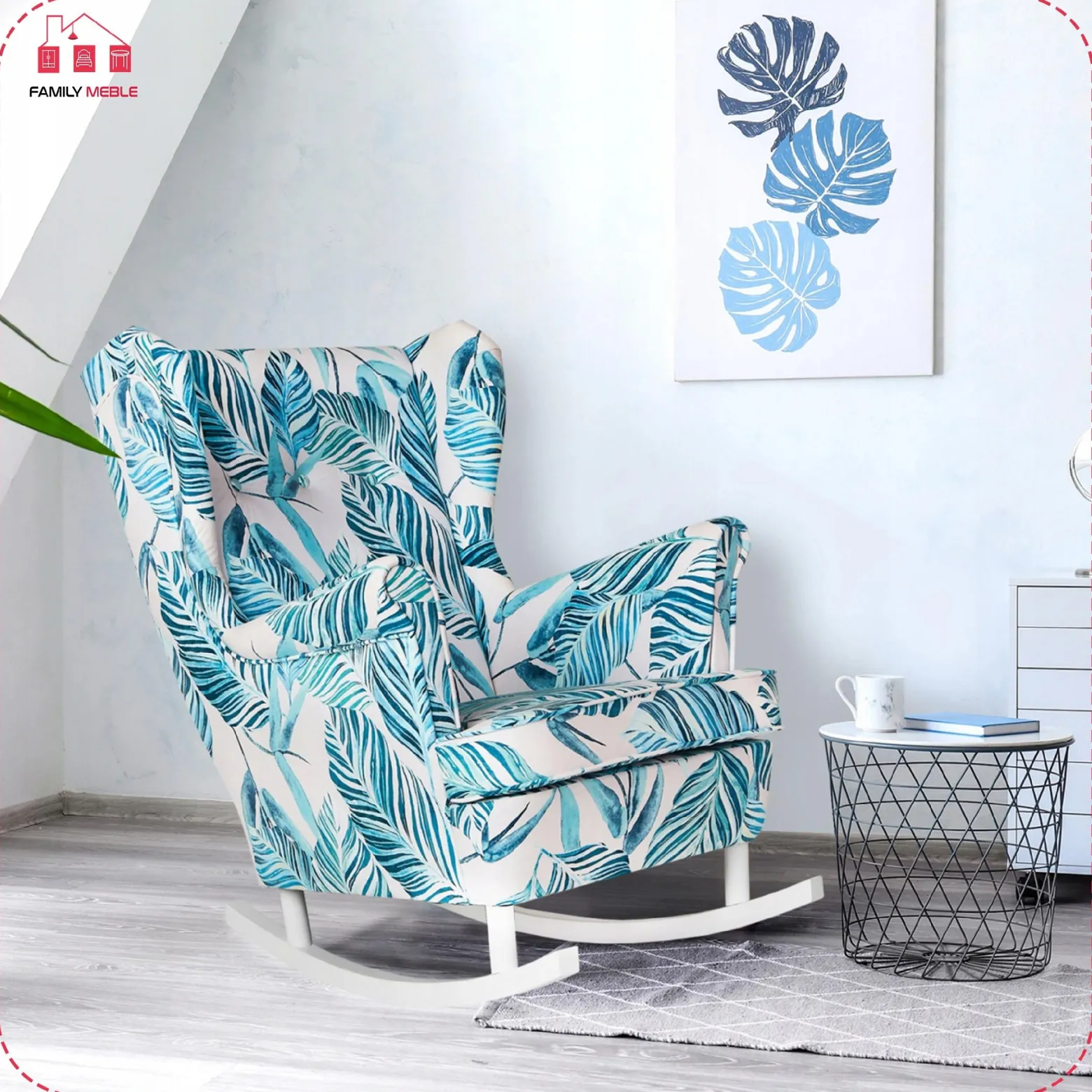 Fotel uszak bujany Ari Print Family Meble