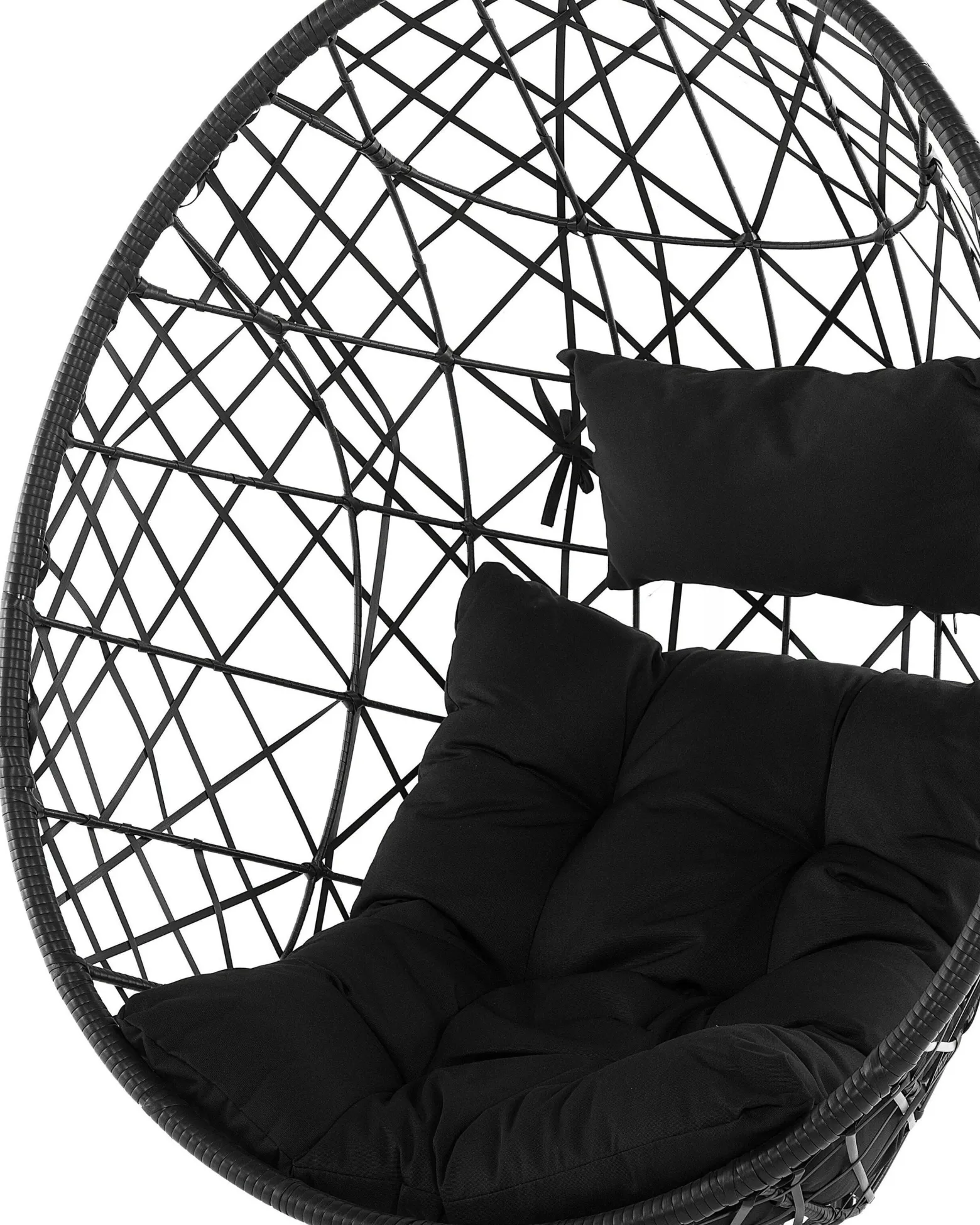 Fotel wiszący ALATRI Technorattan Czarny