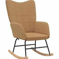 Fotel Wypoczynkowy Beżowy Tapicerowany Do Salonu Pokoju 61 x 78 x 98 cm