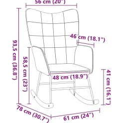 Fotel Wypoczynkowy Beżowy Tapicerowany Do Salonu Pokoju 61 x 78 x 98 cm