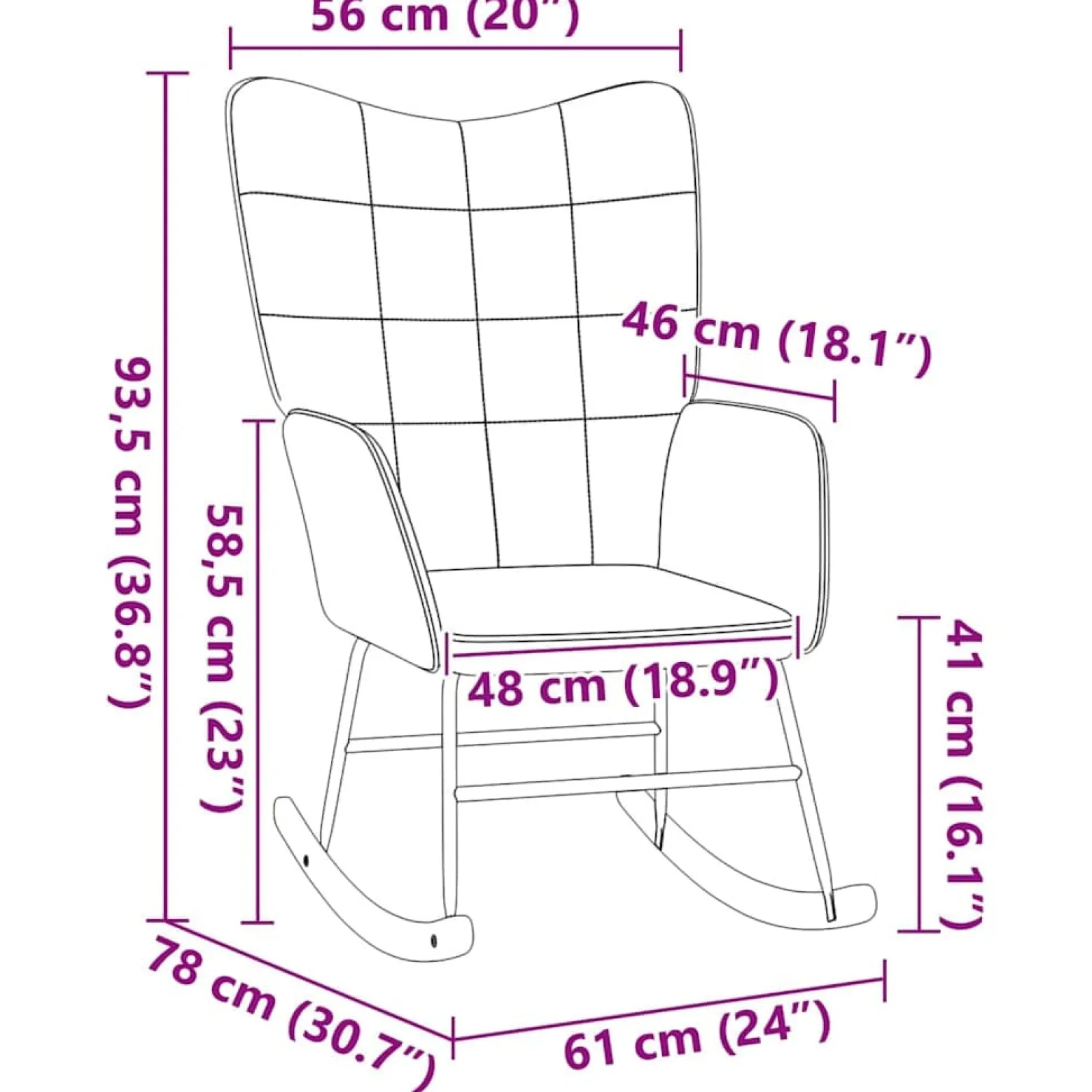 Fotel Wypoczynkowy Beżowy Tapicerowany Do Salonu Pokoju 61 x 78 x 98 cm