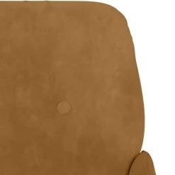 Fotel Wypoczynkowy Brązowy Aksamit Tapicerowany Do Salonu Pokoju 62x79x79
