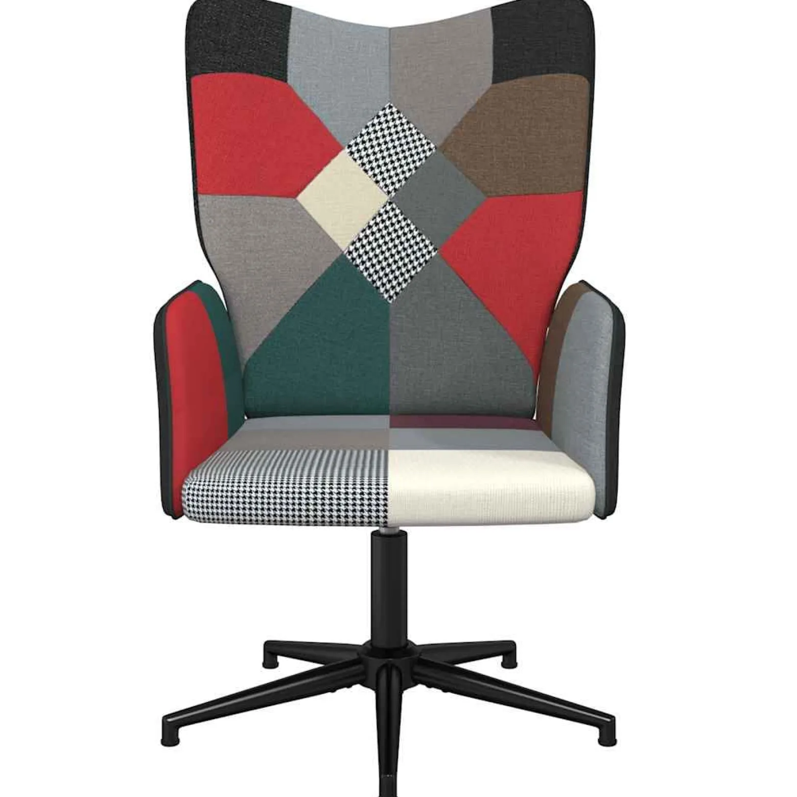 Fotel Wypoczynkowy Tapicerowany Patchwork Do Salonu Pokoju