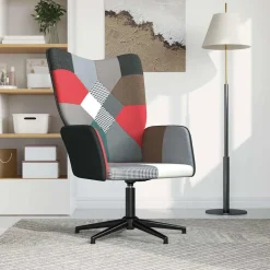 Fotel Wypoczynkowy Tapicerowany Patchwork Do Salonu Pokoju