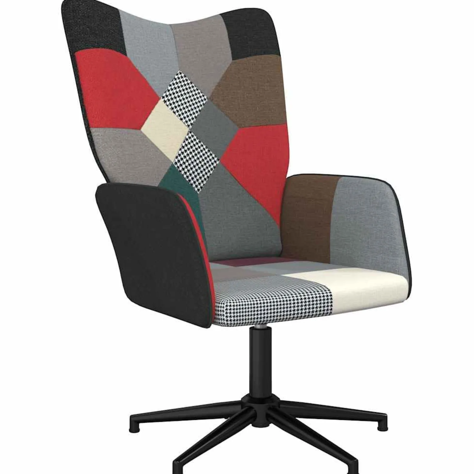 Fotel Wypoczynkowy Tapicerowany Patchwork Do Salonu Pokoju