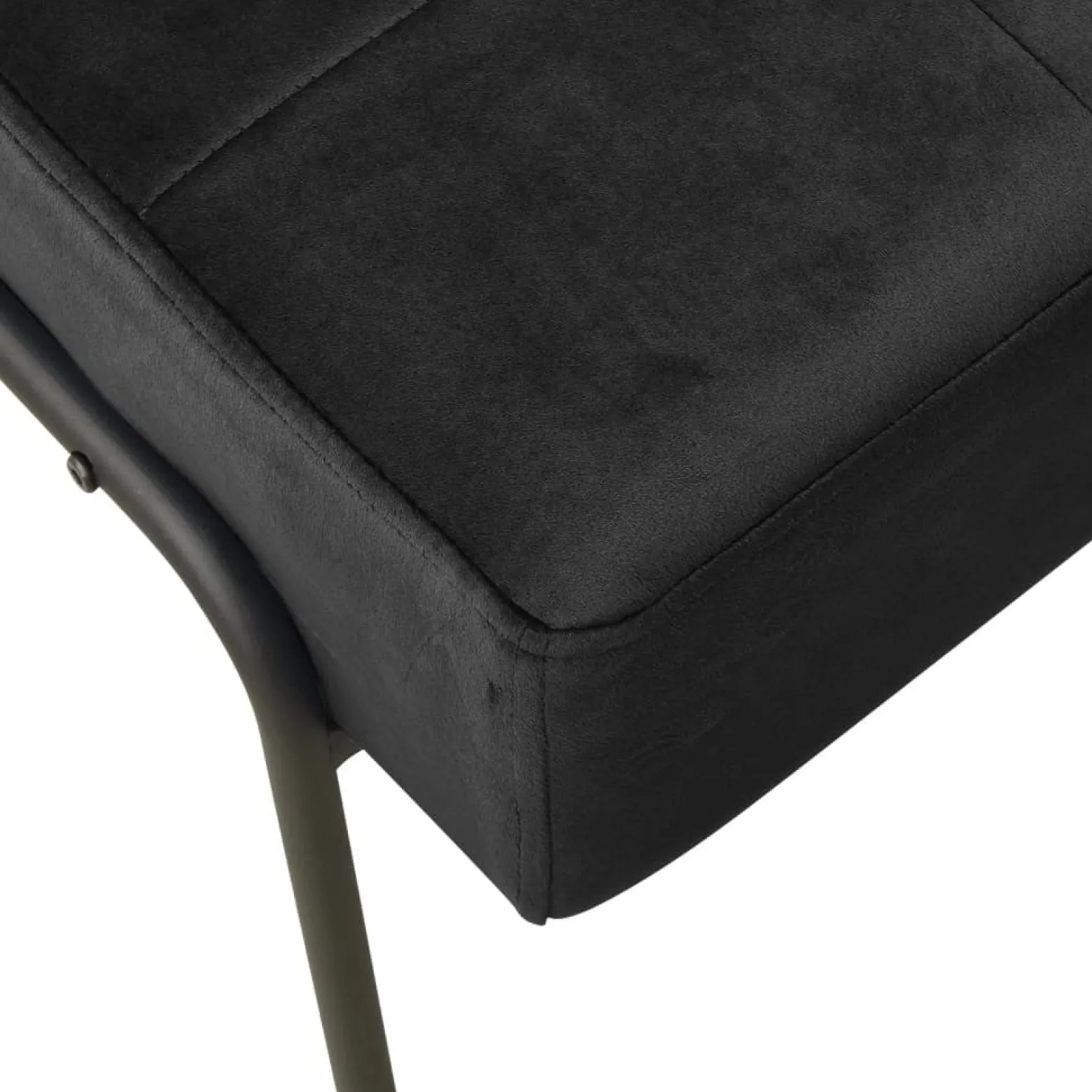 Fotel 65x79x87 cm czarny obity aksamitem