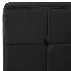 Fotel 65x79x87 cm czarny obity aksamitem