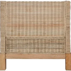 Fotel z poduszkami naturalny rattan