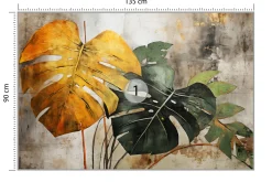 Fototapeta Abstrakcyjne Liście Monstery 135x90cm