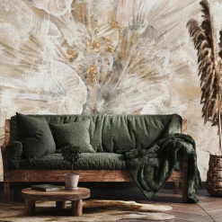 Fototapeta Abstrakcyjny Kwiat Na Betonie 90x60cm
