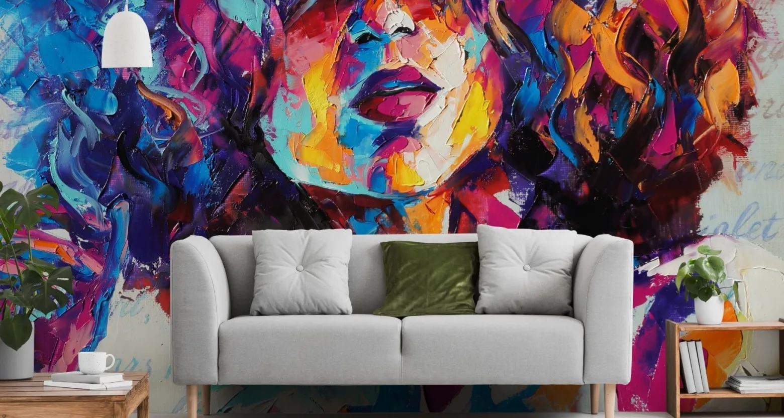Fototapeta Abstrakcyjny PORTRET Kobiety 3D 90x60cm
