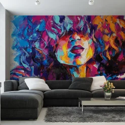 Fototapeta Abstrakcyjny PORTRET Kobiety 3D 90x60cm