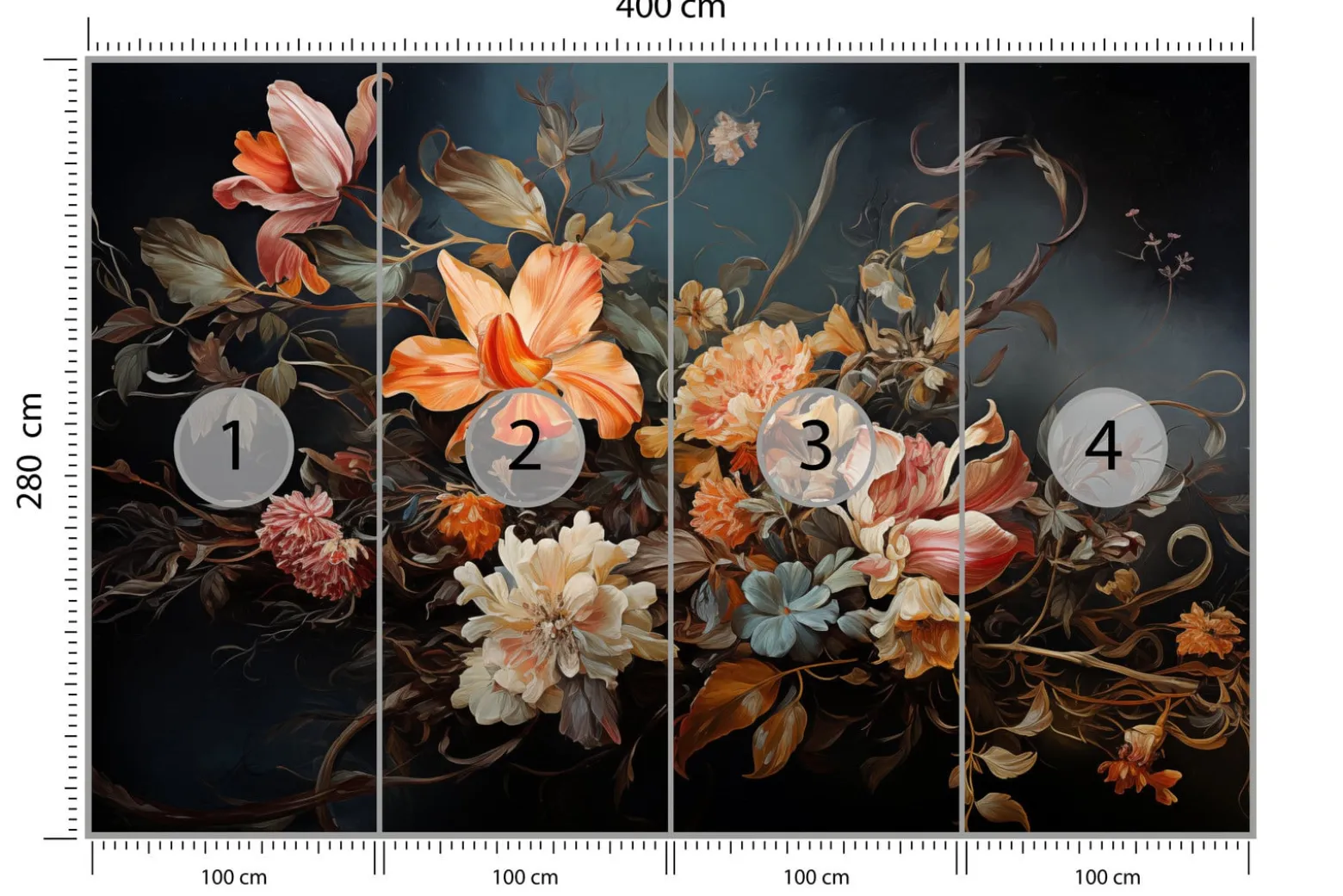 Fototapeta Bukiet W Stylu Vintage 400x280cm
