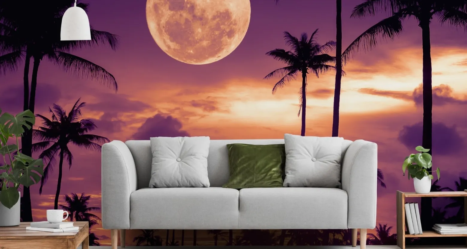 Fototapeta Do Sypialni KSIĘŻYC w Pełni 3D 90x60cm