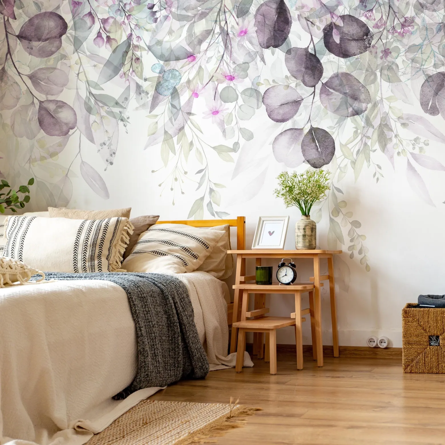 Fototapeta Kolorowe Liście Malowane Akwarelą 90x60cm