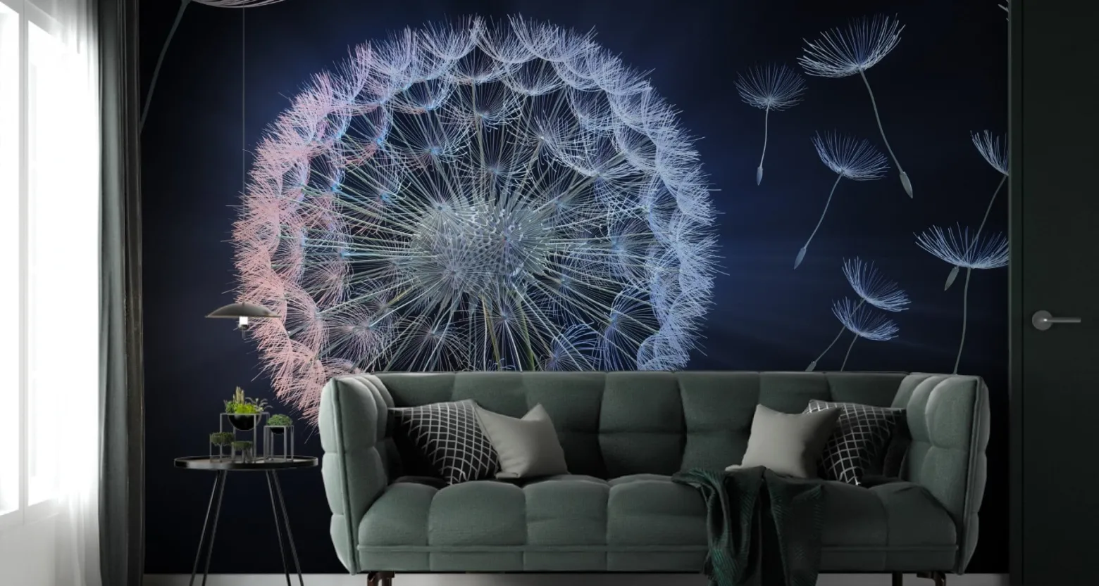 Fototapeta Abstrakcyjne Dmuchawce Efekt 3D 90x60cm