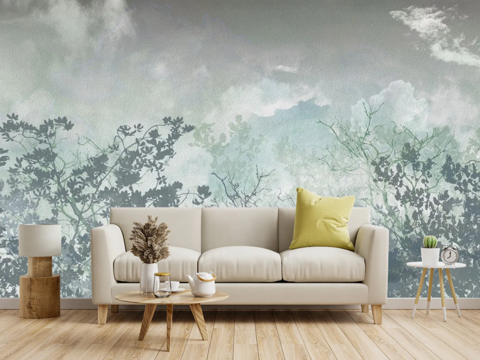 Fototapeta Abstrakcyjne Drzewa Niebo 90x60cm