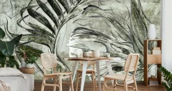 Fototapeta Abstrakcyjne Duże Liście Tropikalne 90x60cm