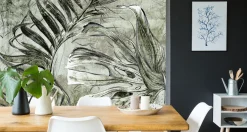 Fototapeta Abstrakcyjne Duże Liście Tropikalne 90x60cm