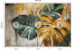 Fototapeta Abstrakcyjne Monstery Na Betonie 300x210cm