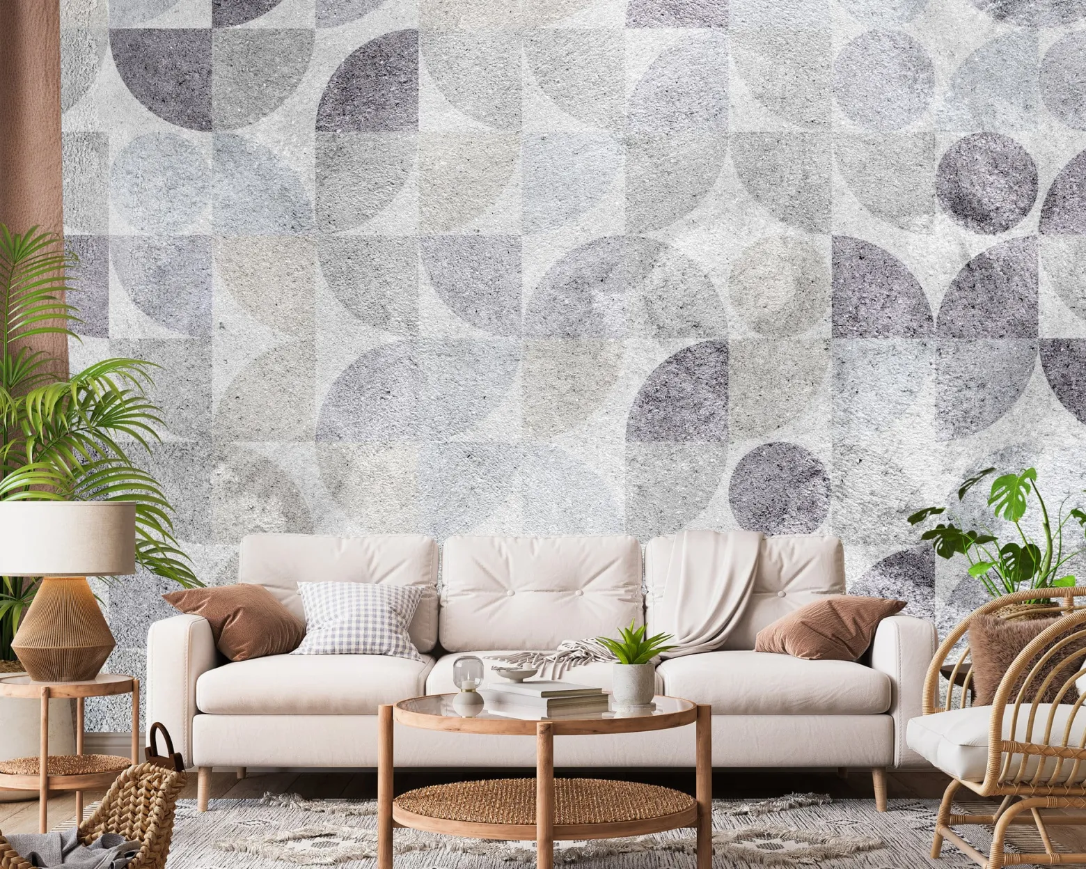 Fototapeta Abstrakcyjne Ornamenty Na Betonie 90x60cm