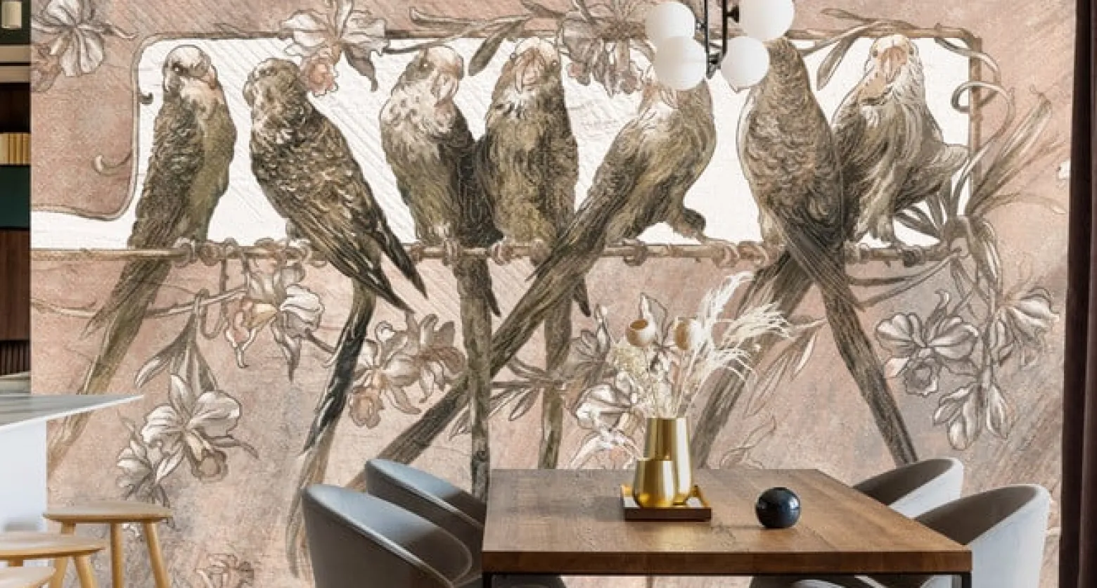 Fototapeta Abstrakcyjne Papużki 90x60cm