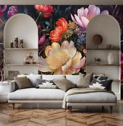 Fototapeta Abstrakcyjne Piwonie 400x280cm