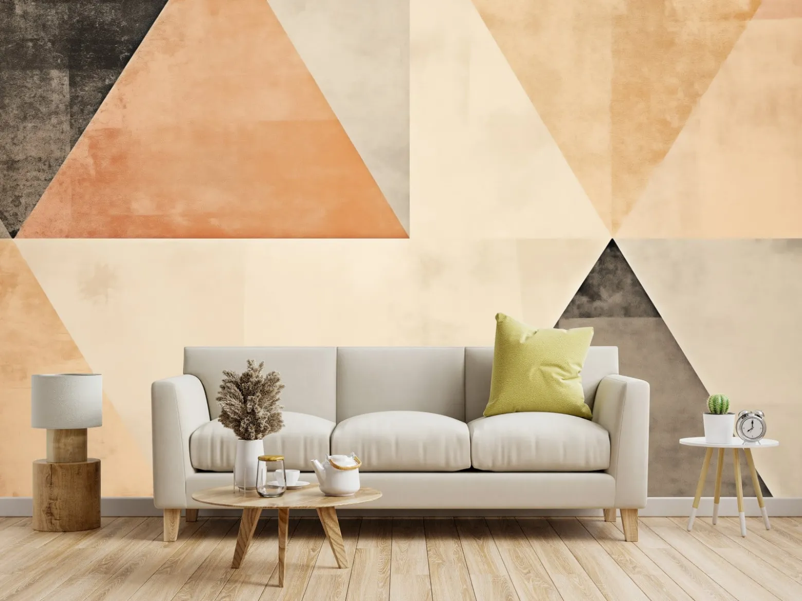 Fototapeta Abstrakcyjne Tło W Stylu Japandi 450x300cm