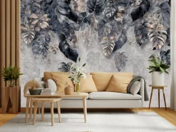 Fototapeta Abstrakcyjne Tropikalne Liście 3D 90x60cm