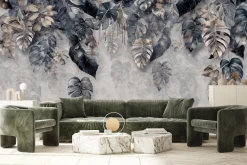 Fototapeta Abstrakcyjne Tropikalne Liście 3D 90x60cm