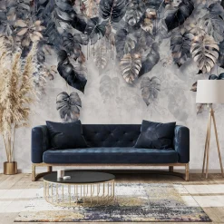 Fototapeta Abstrakcyjne Tropikalne Liście 3D 90x60cm