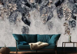 Fototapeta Abstrakcyjne Tropikalne Liście 3D 90x60cm