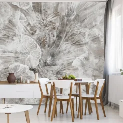 Fototapeta Abstrakcyjny Kwiat Na Betonie 90x60cm