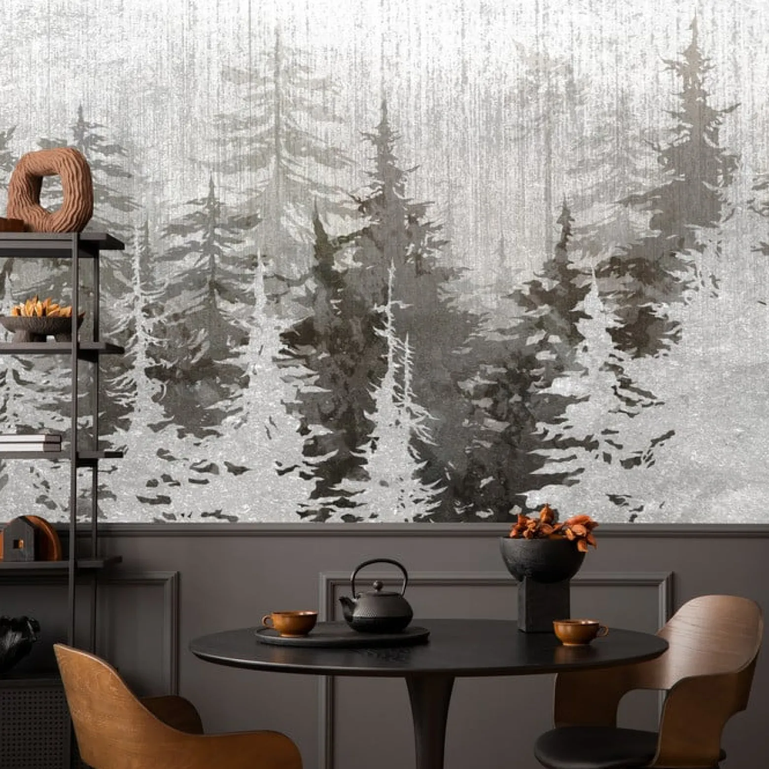 Fototapeta Abstrakcyjny Las Na Betonie 90x60cm