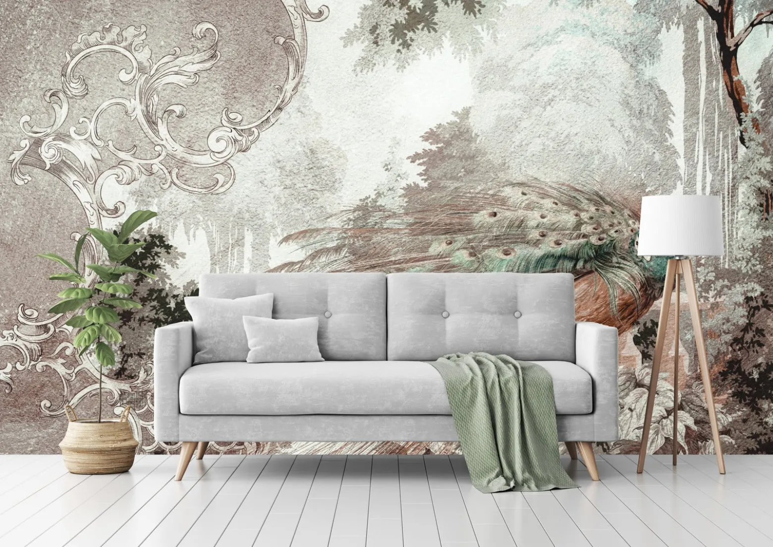 Fototapeta Abstrakcyjny Paw W Stylu Vintage 90x60cm