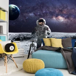 Fototapeta Astronauta na księżycu 90x60cm