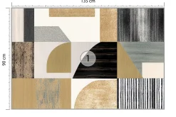 Fototapeta Ścienna ABSTRAKCJA Wzory Geometryczne 135x90cm