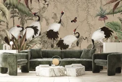 Fototapeta Ścienna Abstrakcyjne Żurawie Vintage 90x60cm