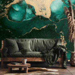 Fototapeta Ścienna Abstrakcyjny Turkusowy Marmur 90x60cm