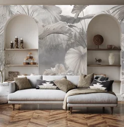 Fototapeta Ścienna Liście Na Tle Lasu 90x60cm