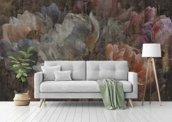 Fototapeta Ścienna Malowane Abstrakcyjne Piwonie 90x60cm