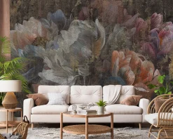 Fototapeta Ścienna Malowane Abstrakcyjne Piwonie 90x60cm
